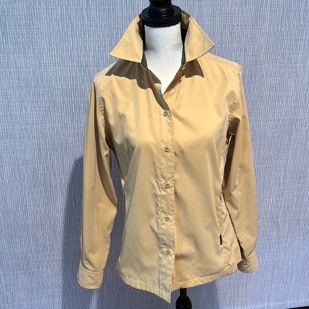 Faconnable Pale Yellow and Khaki Shirt / Light Jacket